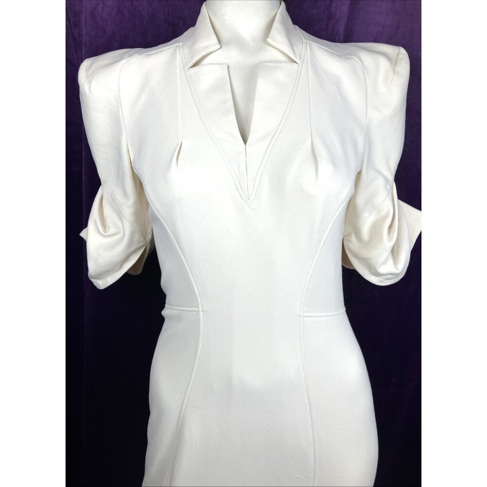 4 Zac Posen Italy Sculptural Pencil Dress Galactic Bodycon Spring  Cocktail